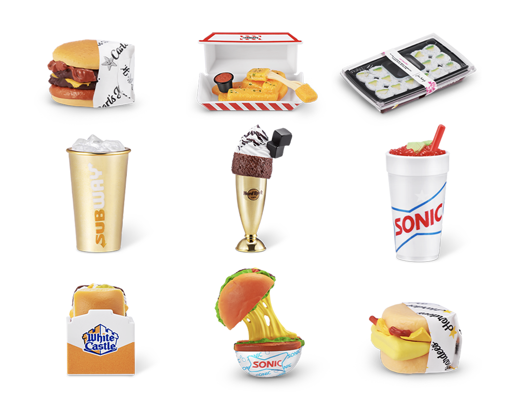 Surprise Foodie Mini Brands Mini Food Court Playset By ZURU With 32
