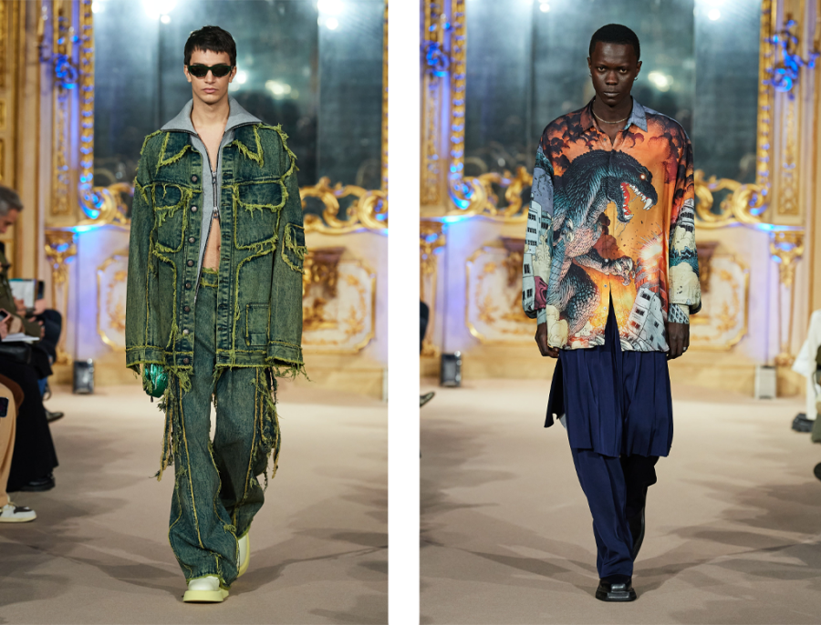 Godzilla Fashions Hit the Runway at Milan Fashion Week for Dhruv Kapoor ...