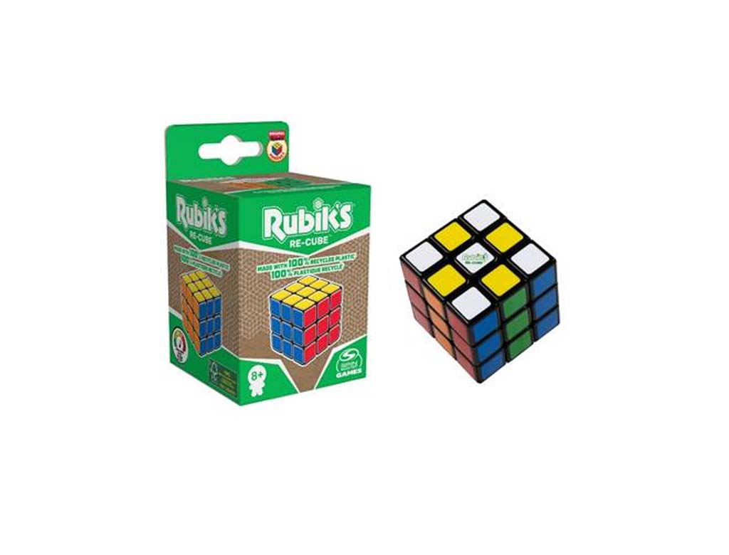 RUBIK'S CUBE Original 3x3 - Classique (multicolore, 100% plastique recyclé  de 3ème génération (PCR), 120g) comme cadeaux publicitaires Sur